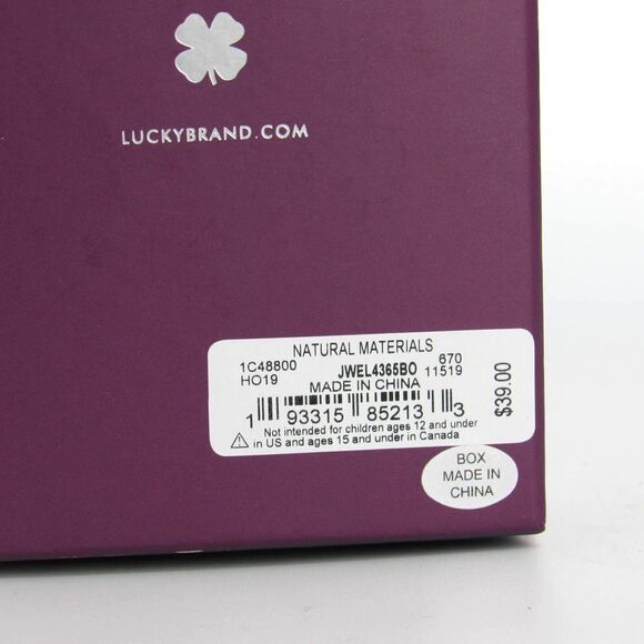 Lucky Brand Rose Gold Necklace Elephant Luck Charm - Picture 8 of 8